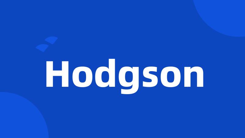 Hodgson