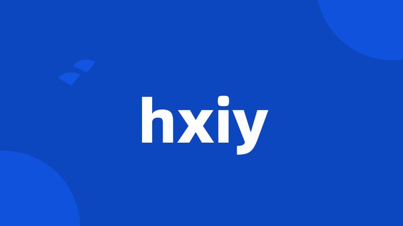 hxiy