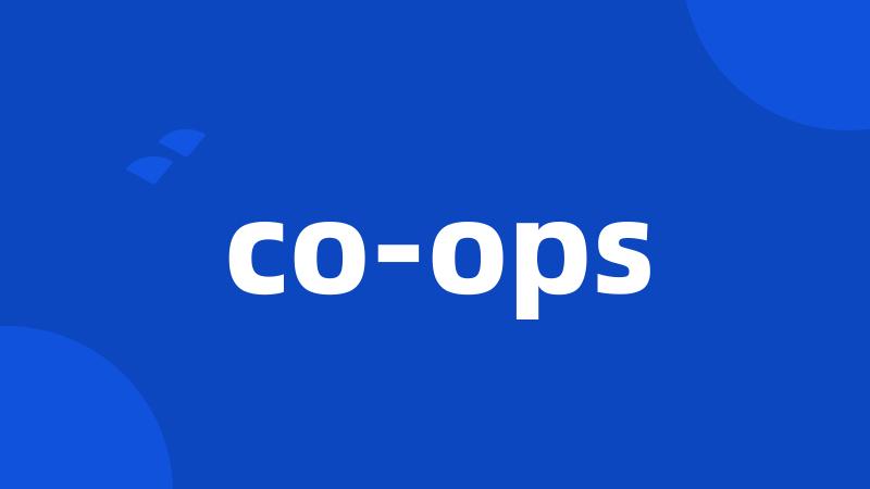 co-ops