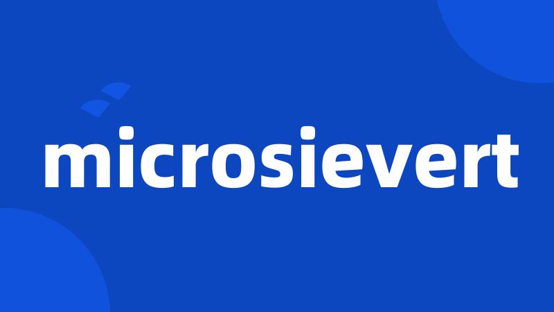 microsievert