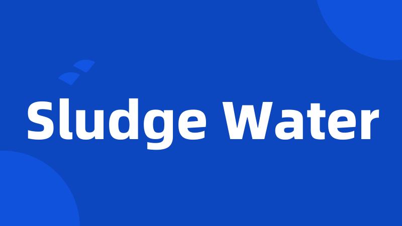 Sludge Water