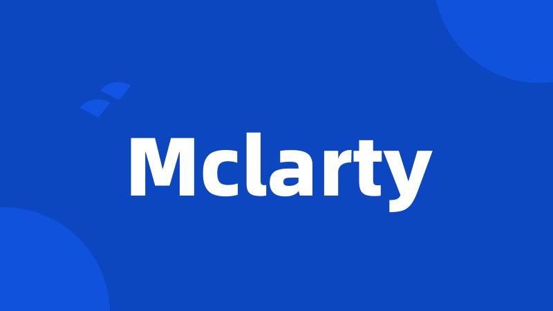 Mclarty