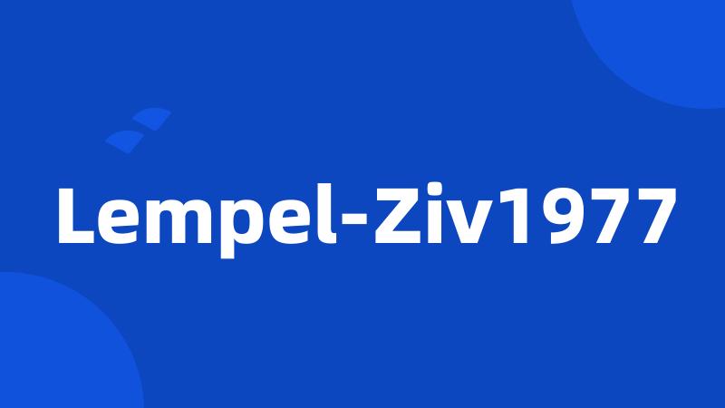 Lempel-Ziv1977