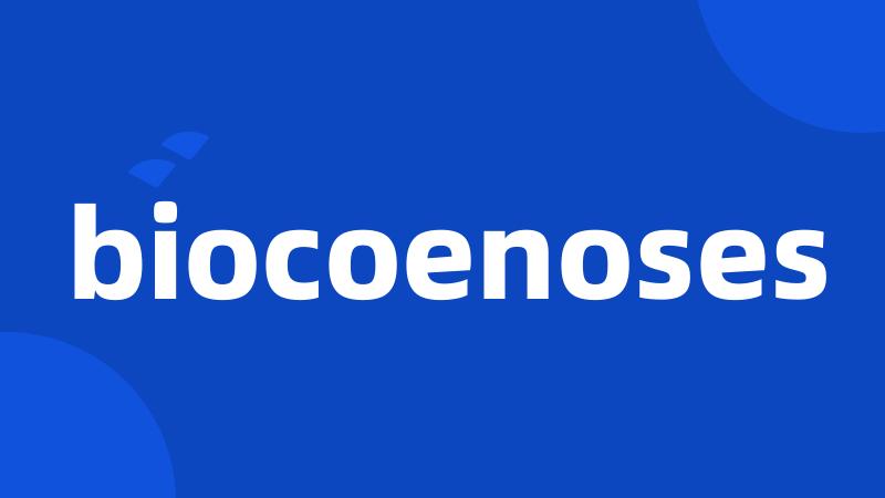 biocoenoses
