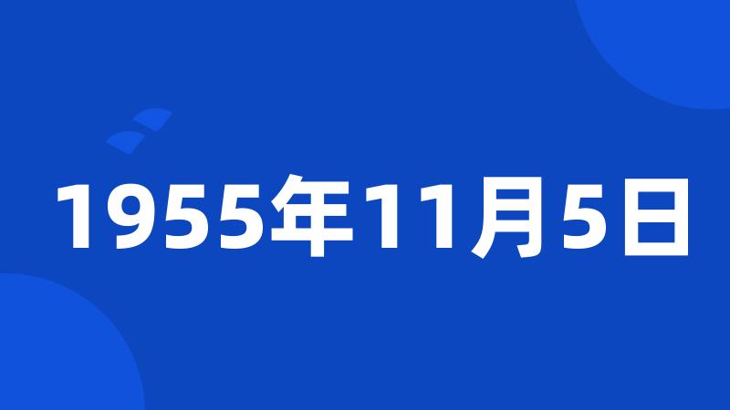 1955年11月5日