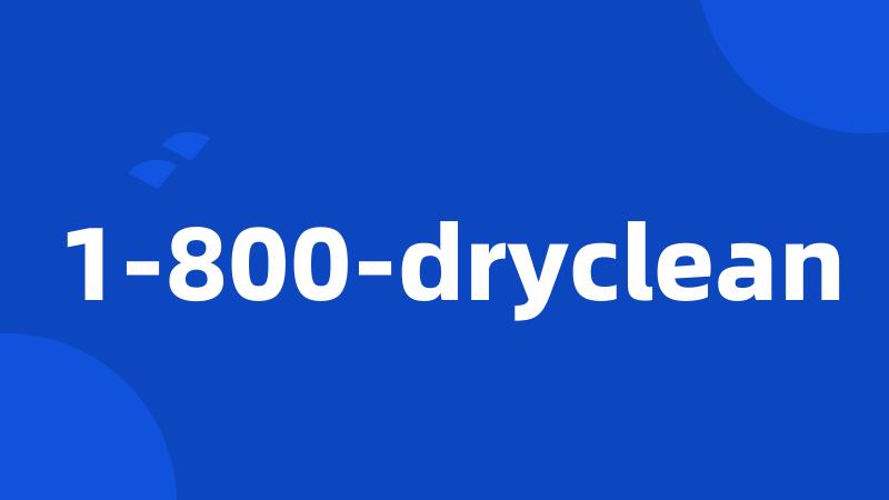 1-800-dryclean