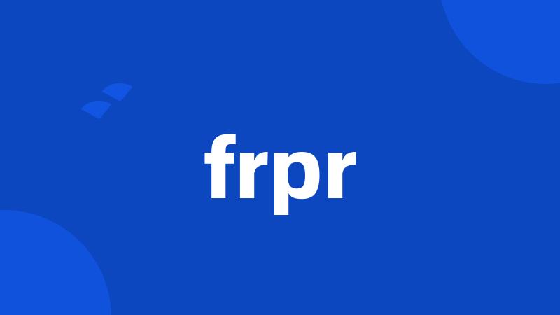 frpr