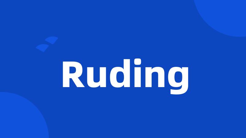 Ruding