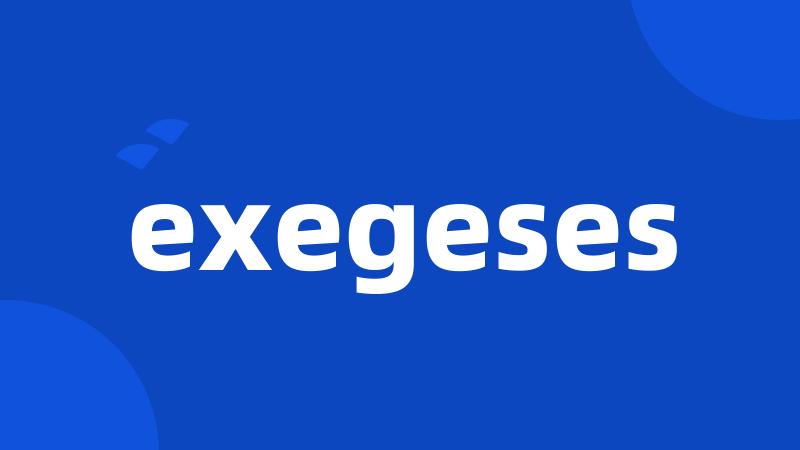 exegeses