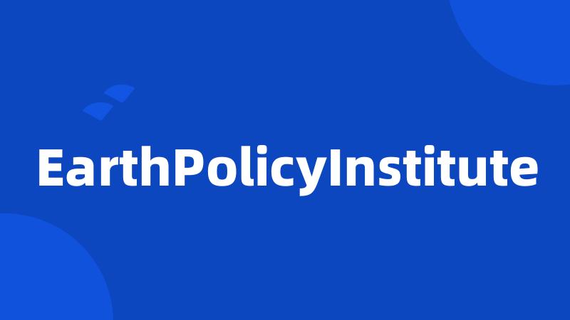 EarthPolicyInstitute
