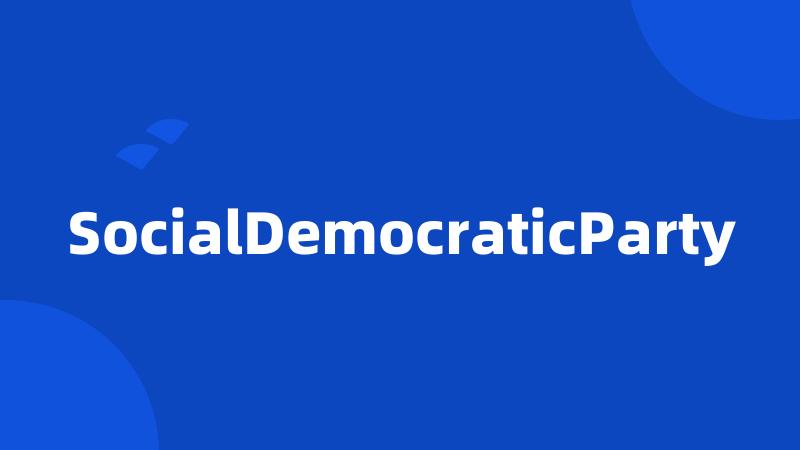 SocialDemocraticParty