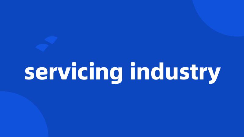 servicing industry