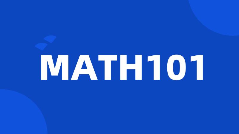 MATH101