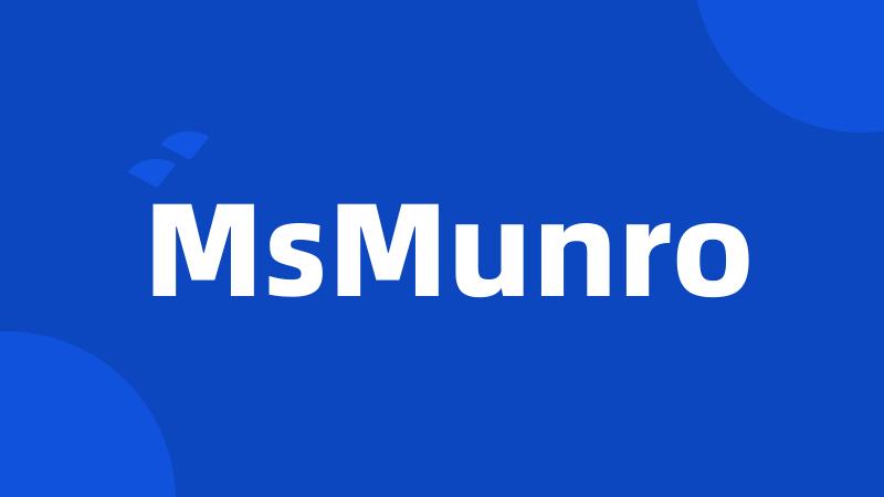 MsMunro