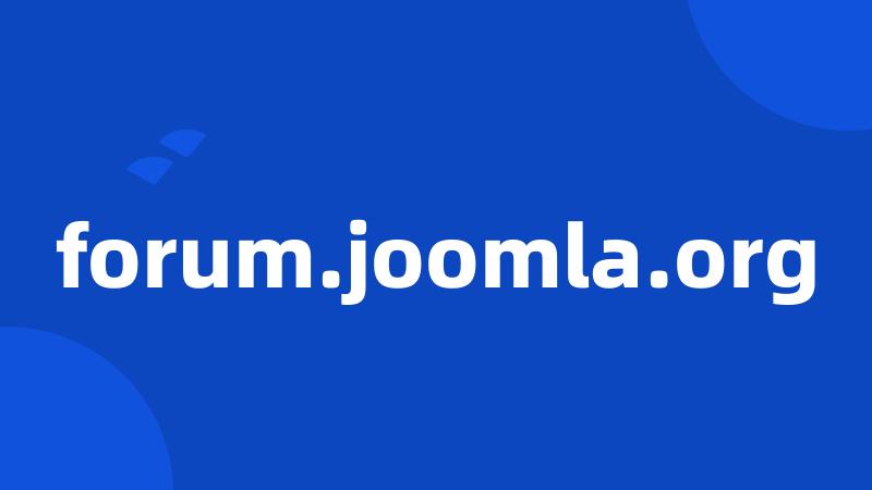 forum.joomla.org