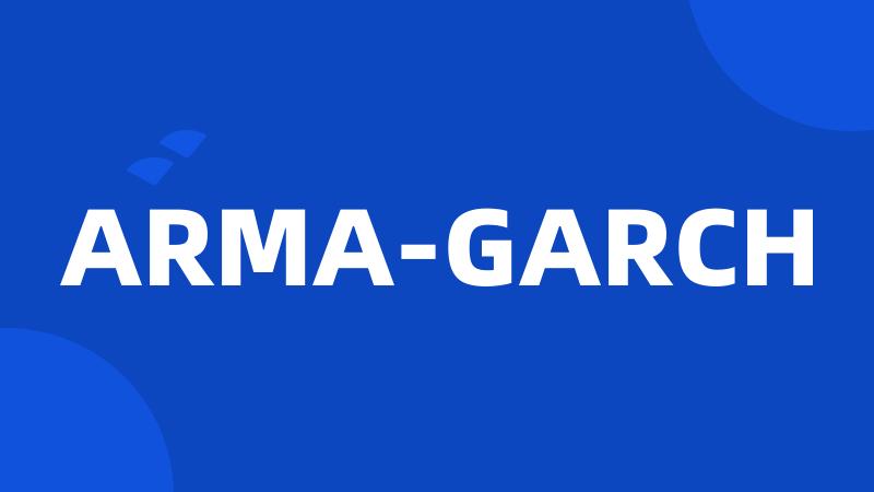 ARMA-GARCH