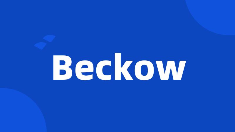 Beckow