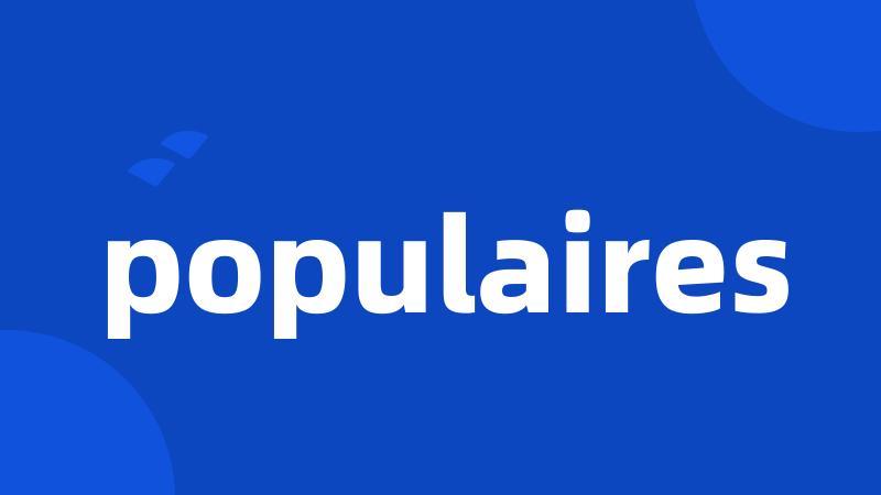 populaires