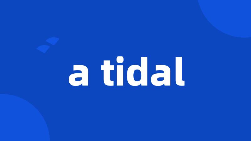 a tidal