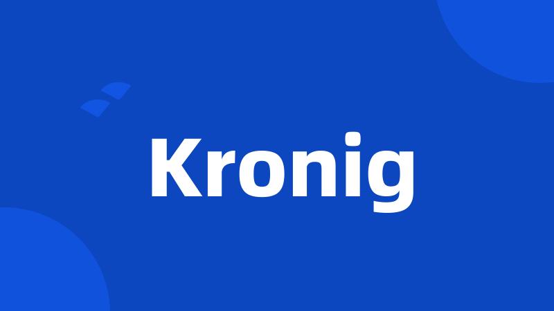 Kronig