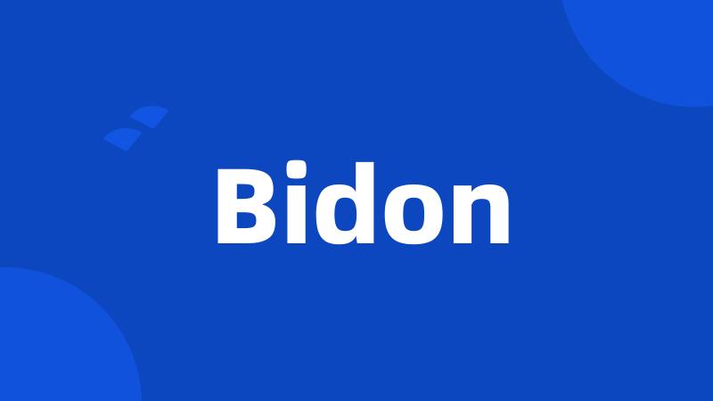 Bidon