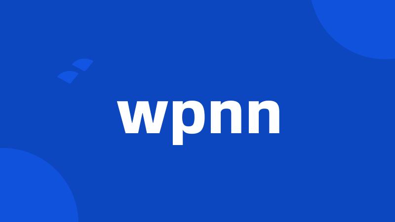 wpnn