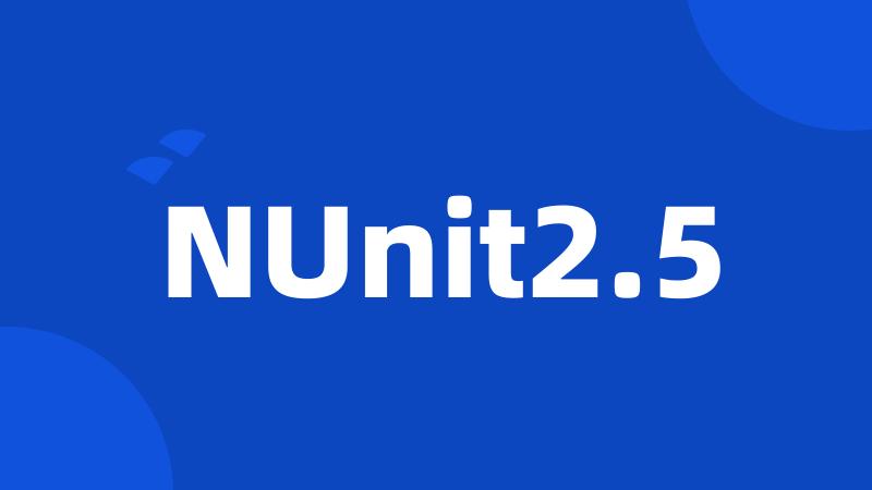 NUnit2.5