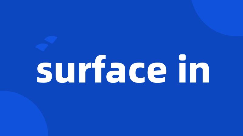 surface in