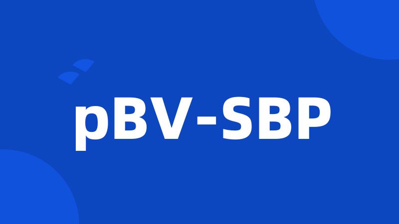 pBV-SBP