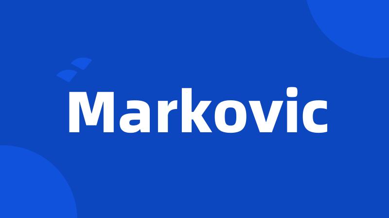 Markovic