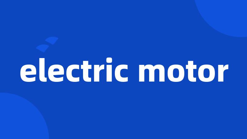 electric motor