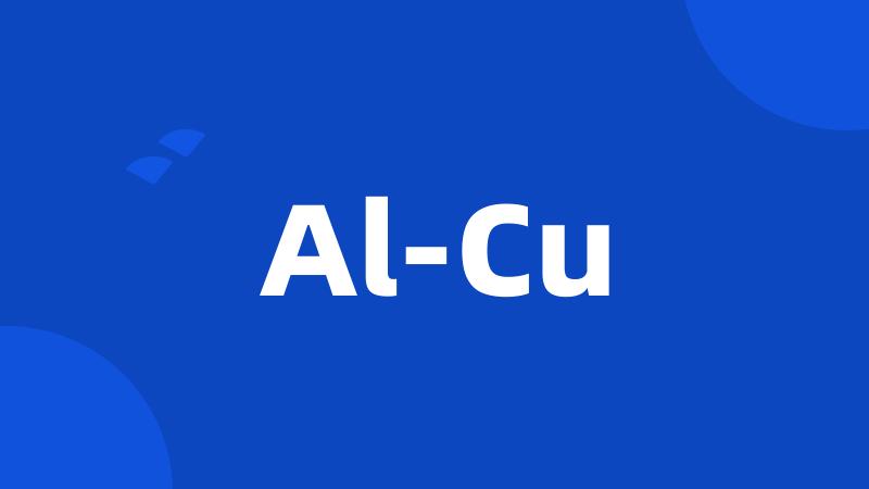 Al-Cu