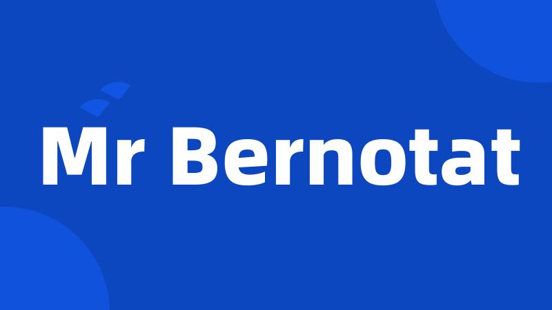 Mr Bernotat