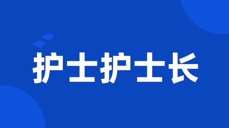 护士护士长