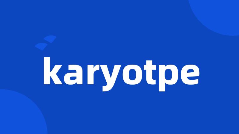 karyotpe