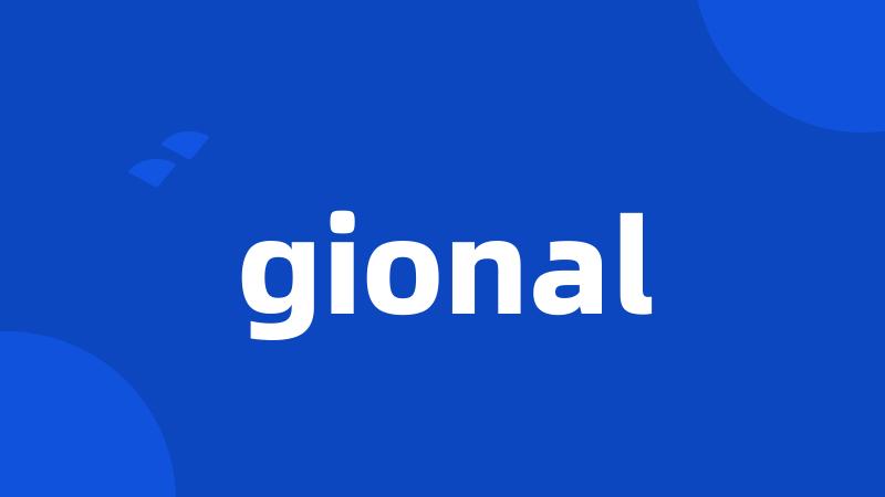 gional