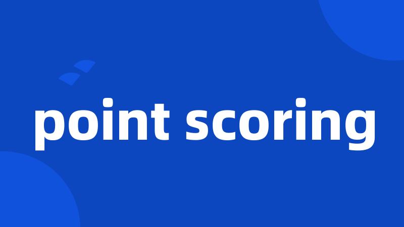 point scoring
