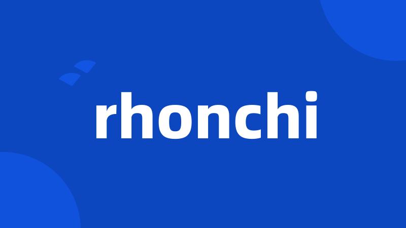 rhonchi