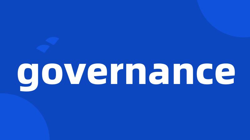 governance