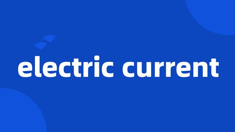 electric current