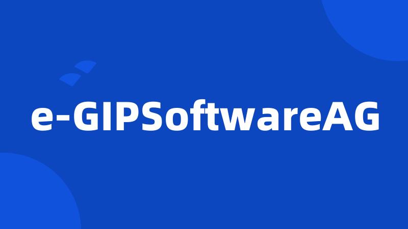 e-GIPSoftwareAG