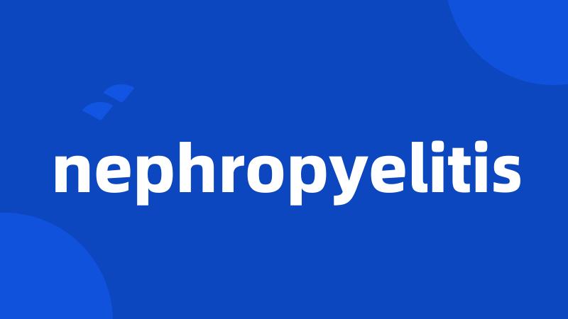 nephropyelitis