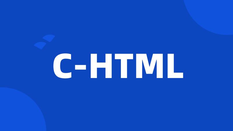 C-HTML