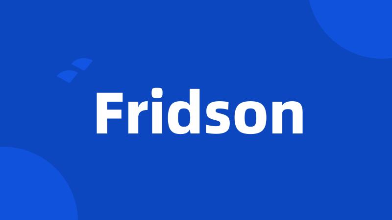 Fridson