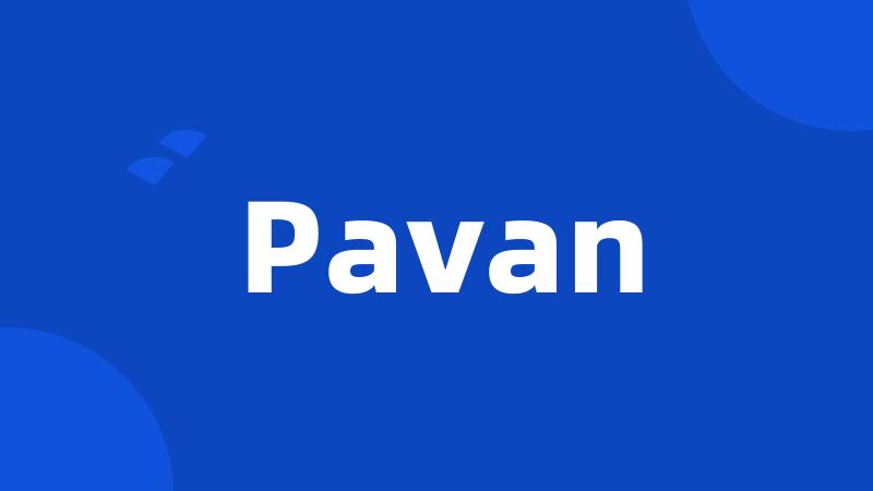 Pavan