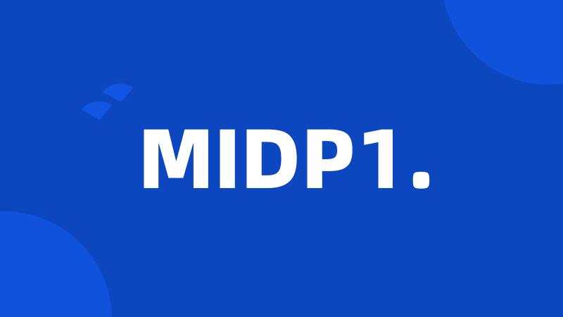 MIDP1.