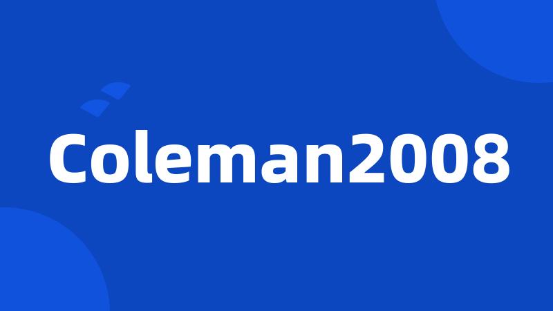 Coleman2008