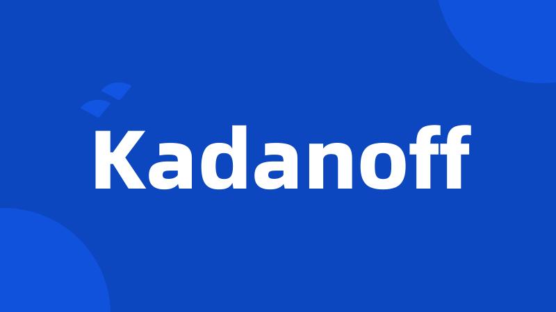 Kadanoff