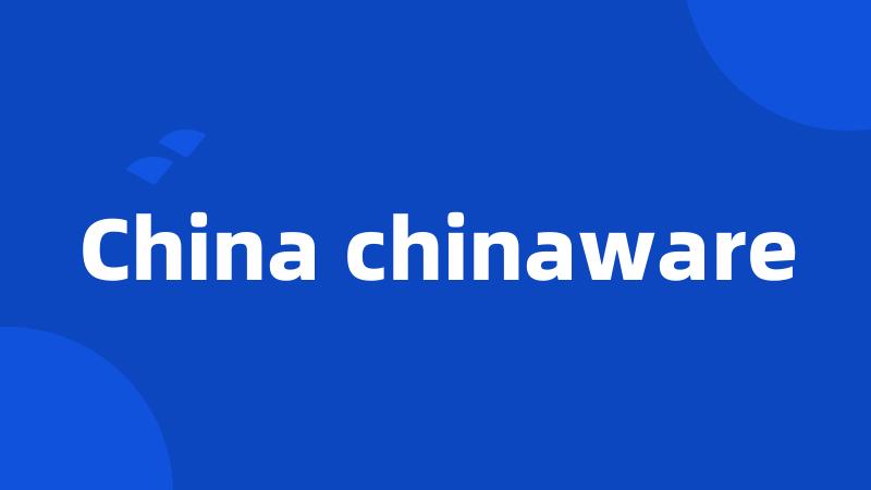 China chinaware