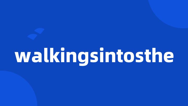 walkingsintosthe